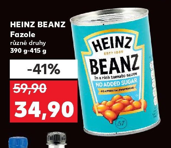 HEINZ BEANZ Fazole 390 g-415 g