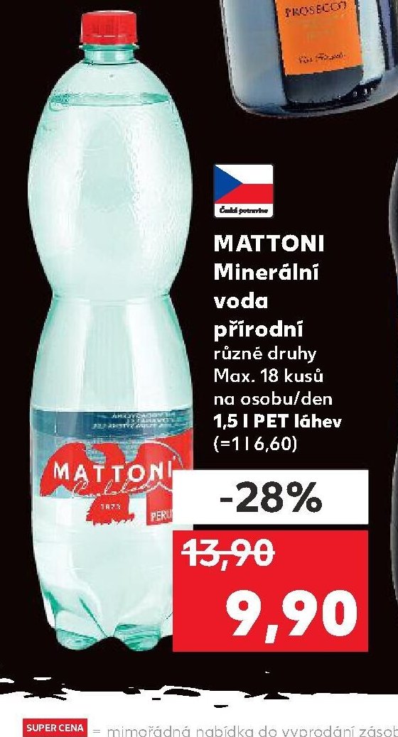 MATTONI Minerální voda 1,5 l