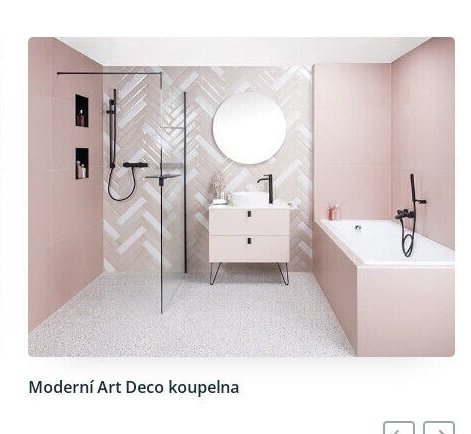 Moderní Art Deco koupelna