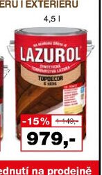 LAZUROL Topdecor 4,5 l
