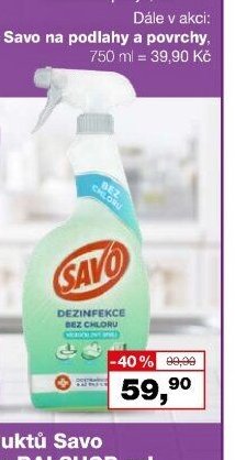 Savo čisticí spreje, 700 ml