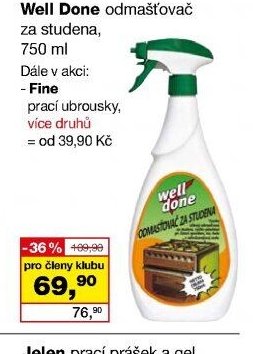 Well Done odmašťovač za studena, 750 ml