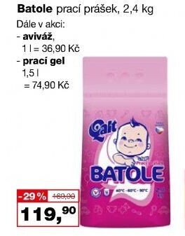 Batole prací prášek, 2,4 kg