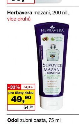 Herbavera mazání