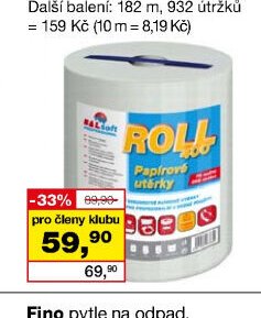 BALSOFT ROLL 2vrstvé papírové utěrky