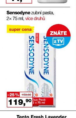 Sensodyne zubní pasta