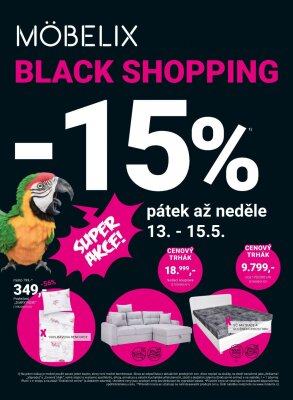 Leták Möbelix Möbelix leták - Black shopping platný od 2022-05-09 do 2022-05-22