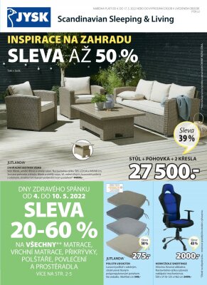 aktuální leták Jysk 4.5.2022-17.5.2022