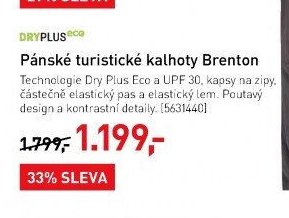 Pánské turistické kalhoty Brenton