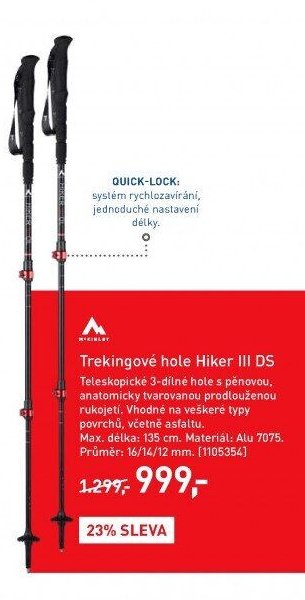 Trekingové hole Hiker III DS