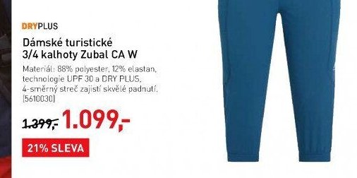 Dámské turistické 3/4 kalhoty Zubal CA W