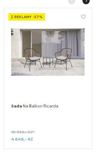 Sada na balkon Ricarda