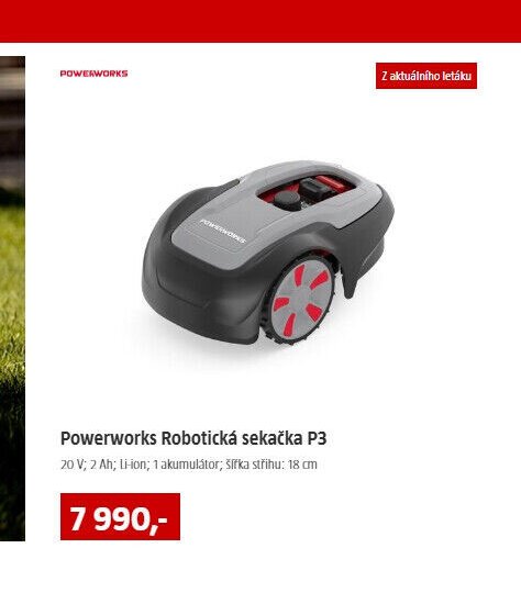 Powerworks Robotická sekačka P3