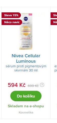 Nivea Cellular Luminous sérum proti pigmentovým skvrnám 30 ml