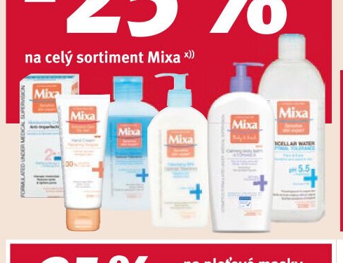 Mixa pleťové produkty