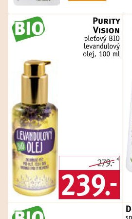 Purity Vision BIO levandulový olej