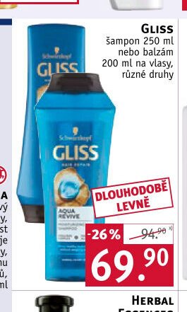GLISS šampon nebo balzám