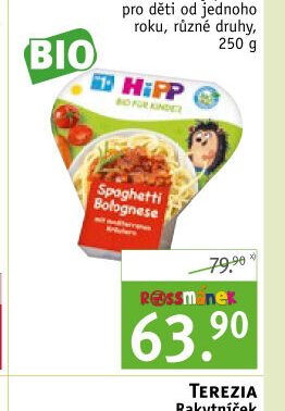 HIPP masozeleninový příkrm pro děti od jednoho roku, různé druhy, 250 g