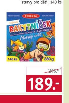 TEREZIA Rakytníček želatinky s rakytníkem, doplněk stravy pro děti, 140 ks
