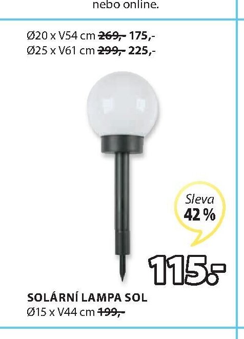 Solární lampa SOL