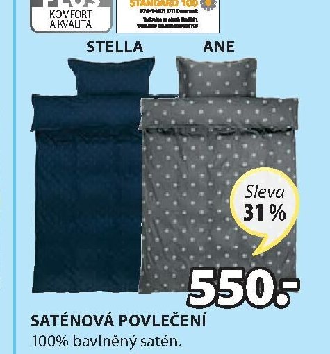 SATÉNOVÁ POVLEČENÍ STELLA, ANE 140x200 cm