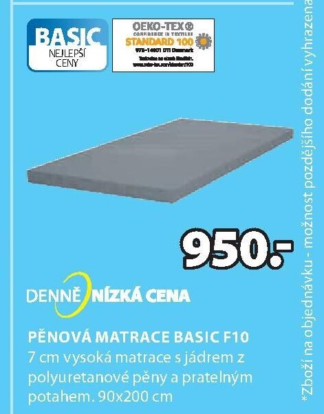 Pěnová matrace BASIC F10
