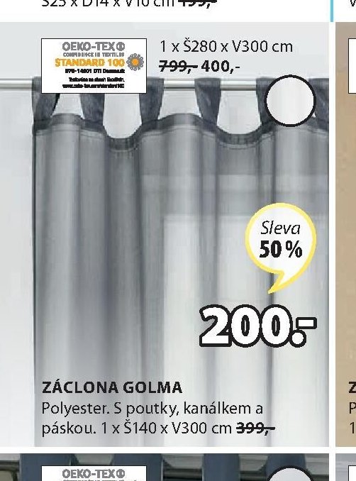 Záclona GOLMA