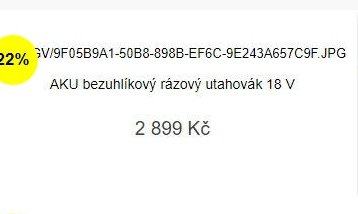 AKU bezuhlíkový rázový utahovák 18 V