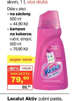 Vanish tekutý odstraňovač skvrn, 1 l
