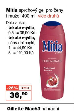 Mitia sprchový gel pro ženy i muže, 400 ml