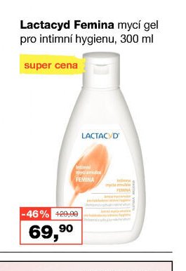 Lactacyd Femina mycí gel pro intimní hygienu, 300 ml