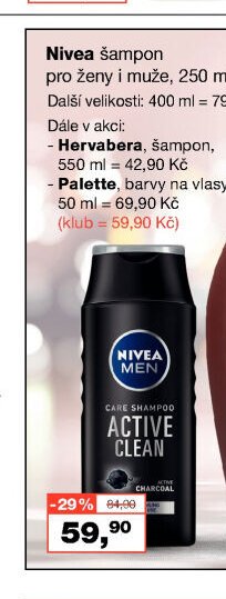 Nivea šampon pro ženy i muže, 250 ml