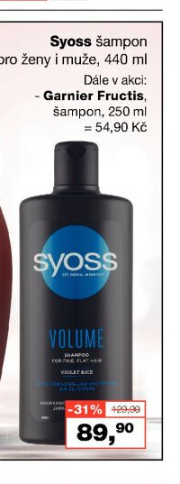 Syoss šampon pro ženy i muže, 440 ml