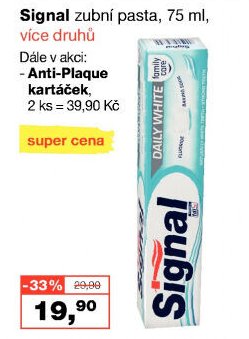 Signal zubní pasta, 75 ml