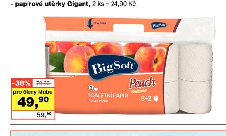 Big Soft 2vrstvý toaletní papír