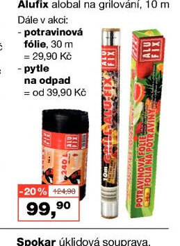 Alufix alobal na grilování