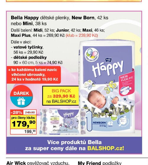 Bella Happy dětské plenky