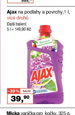 Ajax na podlahy a povrchy