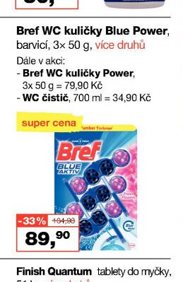 Bref WC kuličky Blue Power