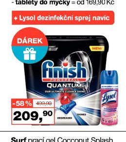 Finish Quantum tablety do myčky