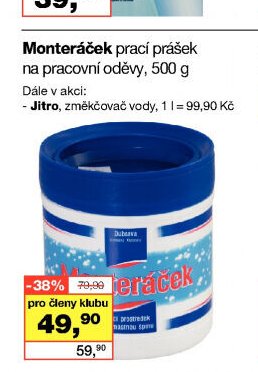 Monteráček prací prášek