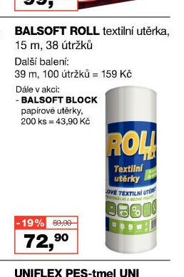 BALSOFT ROLL textilní utěrka