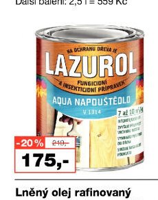 LAZUROL Aqua Napouštědlo V1313