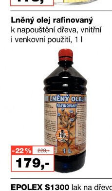Lněný olej rafinovaný