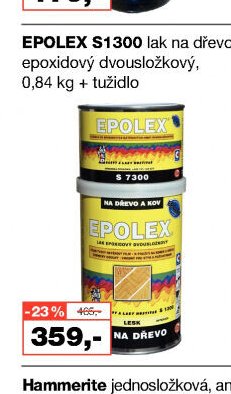 EPOLEX S1300 lak na dřevo