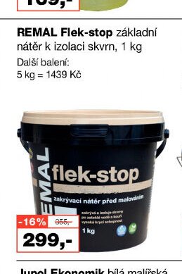 REMAL Flek-stop základní nátěr k izolaci skvrn, 1 kg