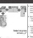 Sedací souprava ve tvaru „U“
