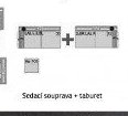 Sedací souprava + taburet