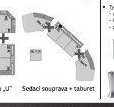 Sedací souprava + taburet