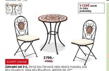 Zahradní set 2+1